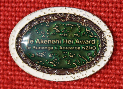 Te Akenehi Hei Award medallion Te Akenehi Hei Award medallion